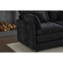 Modular Sectional Sofa, 3-Seater Sofa with Ottoman, Modern L-Shaped Sofa for Living Room Bedroom Apartment