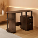 Columbia Walnut Space Saving Computer Desk With CPU Shelf