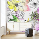 Hand Drawn Floral Wallpaper