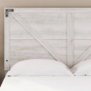 Modern Farmhouse Queen Headboard with Crossbuck Styling