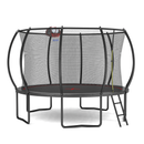 YC 12FT trampoline Pumpkin- ladder-Black Red
