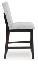 Neymorton - Upholstered Barstool (Set of 2) - Dark Grayish Brown