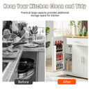 53 inch Large Kitchen Island with Trash Can Storage Cabinet, Islands Table with Drawer  and Adjustable Shelves, Breakfast Bar Cabinet for 13 Gallon Garbage Bin, White & Oak