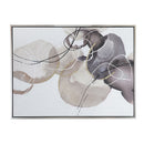 Large Modern Oil Painting, Hand Painted Abstract Watercolor Texture - Multicolor