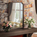 24 X 36 Solid Wood Bathroom Mirror Rustic Brown Frame For Living Room Bedroom Vanity
