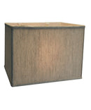 14"W x 10"H Rectangular Drum Lampshade Softback Textured Oatmeal
