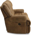 Boothbay Faux Leather 2 Seat Reclining Sofa Dark Brown