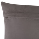 Genuine Cowhide Leather Decorative Throw Pillow - Gray and Ivory Diamond Patchwork, 20x20