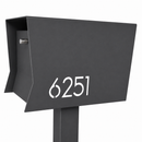 Retrobox-2.0 in TEXTURED GRAY METALLIC - Modern Mailbox