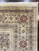Pak Persian Rug 9x11, Very Fine Hand Knotted Oriental Carpet, Haji Jalili Design, Ivory/Cream, Wool Handmade Room Sized Rug 9 x 11 ft, Nice