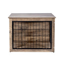 Dog Crate Furniture , Medium Wooden Dog Crate with Double Doors, Dog Furniture, Indoor Dog Kennel,  Medium