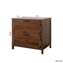 2 Drawer Farmhouse File Cabinet,Filing Cabinet with Lock for Home Office