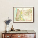 Vintage Map of Oregon 1922