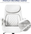 Ergonomic Office Chair With Adjustable Lumbar Support White