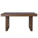 7-Piece Farmhouse Extendable Dining Table Set, 78 in Rustic Wood Table with 18 in Removable Leaf and 6 Upholstered Chairs for Dining Room