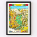 Vintage Map of Yosemite National Park, 1931