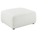 Sunny Square Upholstered Ottoman Natural