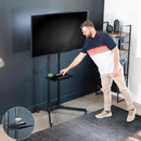 Mobile TV Cart 32 to 83 Inch Adjustable Height Tilt