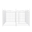 Dog Playpen Indoor 32 inch 8 Panels Metal Dog Pen Pet Dog Fence Outdoor Exercise Pen with Doors, Heavy Duty Dog Fence Puppy Pen for Large Medium Small Dogs Indoor Outdoor Foldable Pet Exercise Pen