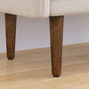 Teddy velvet storage stool, ,with storage space, suitable for apartments, living rooms and bedrooms-BEIGE(45.98'*16.75'*21.75')