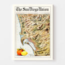 Vintage Map of San Diego Bay, California 1899