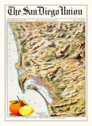 Vintage Map of San Diego Bay, California 1899