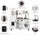 Wooden Kitchen Playset For Toddlers Featuring Lights