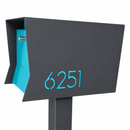 Retrobox-2.0 in TEXTURED GRAY METALLIC - Modern Mailbox
