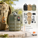 Ham Radio Go Bag (Just the Bag - No Gear) with Tear-Away Velcro Back - Molle Compatible, Multi-Pocket Design for Radios, Cables, and Gear