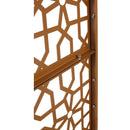 Outdoor & Indoor Privacy Screen Metal Privacy Screen 76' H×48' W, Freestanding Decorative Privacy Screen for Deck Balcony Patio, Privacy Fence Panels for Outside Lawn Garden PS106 BROWN