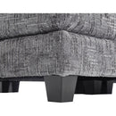 UNITED WE WIN Chenille fabric, solid construction, the overall structure of the sofa is stable, detachable armrests, two foot stools and two-seat sofa with side pockets
