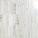 Arabescato Venato White Picket 11.73"x12" Honed Marble Mesh Mounted Mosaic Tile - MSI Collection