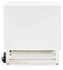 Gardoni - Chair Side End Table - White / Black