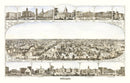 Vintage Map of Indianapolis, Indiana 1860
