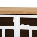 Modern Furniture Style 2 IN 1 Pet Friendly Dog Crate Ladder Bookcase in Ancient Oak MDF and Steel
