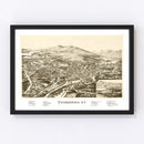 Vintage Map of Ticonderoga, New York 1891