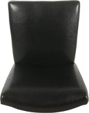 Parsons Dining Chair Black Faux Leather Modern Style