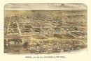 Vintage Map of Memphis, Tennessee 1885