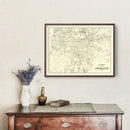 Vintage Map of Louisville, Kentucky 1893