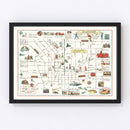 Vintage Map of Baltimore, Maryland 1929
