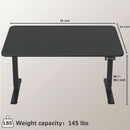 Electric Height Adjustable Standing Desk 55 X 24 Inches