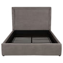Lawson 54-inch Upholstered Queen Platform Bed Mushroom