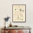 Vintage Map of Omaha, Nebraska 1898