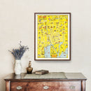 Vintage Map of Tampa, Florida 1950