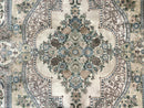Pak Persian Rug 8 x 10.6, Elegant Oriental Carpet, Floral Medallion, Vintage Handmade Wool Rug, FIne 240 KPSI