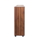 Shoe Cabinet, 5-Tier Shoe Storage Cabinet with Adjustable Shelves, Wooden Shoe Rack Organizer with Louvered Doors for Entryway, Hallway, Bedroom, Closet, Living Room