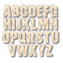 Unfinished Wood Layered Themed Letters | Pine Trees | A-Z | 2 Piece | up to 24"