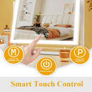 Lighted Makeup Mirror 17.3x13 Inch With 5X Magnification And LED Lights