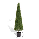 Tree Artificial Boxwood Topiary Tree Plant Potted Trees Decorations For Indoor Living Room Outdoor 150cm 1pcs/set