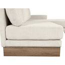 114" L-shaped Sofa Sectional Sofa with Two USB Ports and Two Power Sockets, a Storage Drawer and a Reversible Chaise Lounge for Living Room, Beige